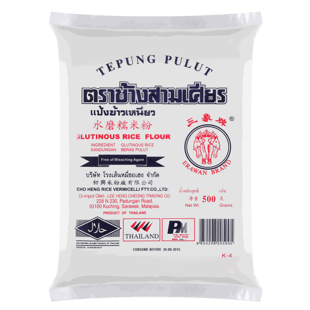 แป้งข้าวเหนียว (ส่งออก) — 500 g · Tepung Pulut