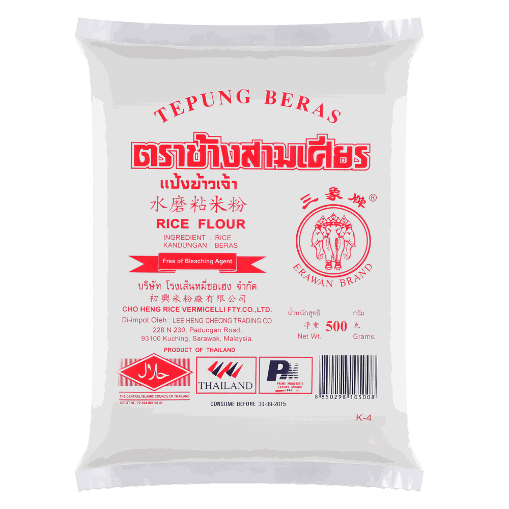 แป้งข้าวเจ้า (ส่งออก) — 500 g · Tepung Beras